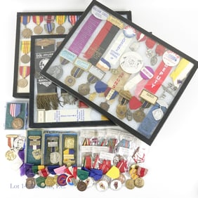 Vintage Military Ribbons, Medals (94)