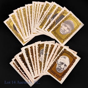 33/41 Partial Set 1963 Bazooka All-Time Greats Baseball Cards