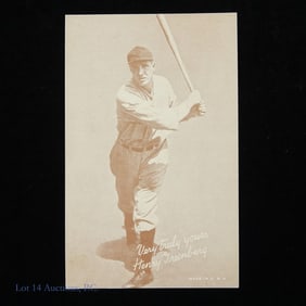 Exhibits Salutation HENRY Greenberg Baseball Card