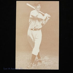 Exhibits Salutation Joe DiMaggio Baseball Card