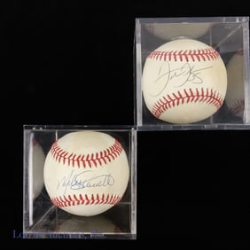 Mike Schmidt & Frank Thomas Signed Baseballs, 2