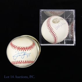 White Sox Ordonez, Thomas, Guillen Signed Baseballs (2)