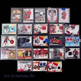 23 Game Used Hockey Jersey Cards