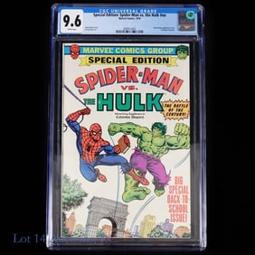 Spider-Man vs. The Hulk Comic Book, CGC 9.6