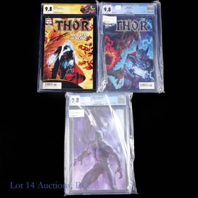 CGC 9.8 Black Panther & Thor Comic Books (3)