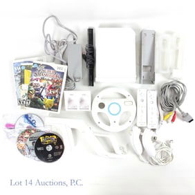 Nintendo Wii System, Games (7), Accessories