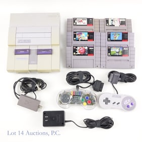 Super Nintendo Entertainment System & Games (6)