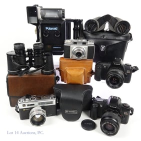 Cameras & Binoculars - AGFA, Canon, Polaroid, Yashica...  (5+2)