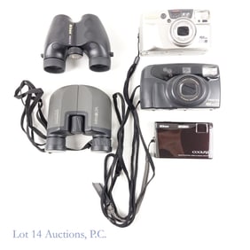 Pentax Cameras (Film, Digital) and Binoculars (5)