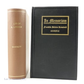 1865 Lincoln & FDR In Memoriam Books