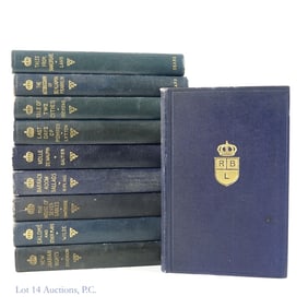 J.H. Sears Royal Blue Library Book Collection (10)