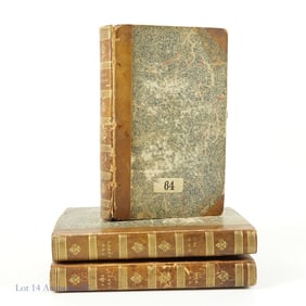 The Abbot 3-Vol Books, Sir Walter Scott, ca. 1820