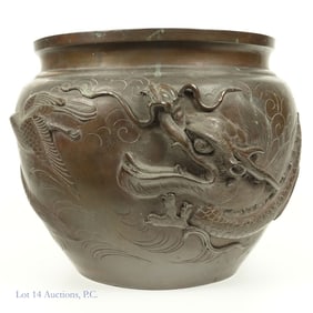 Bronze Japanese Meiji Period Vase