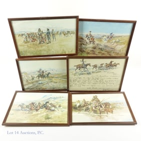 Charles M. Russell Western Theme Prints (6)