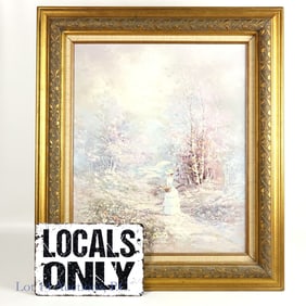 Signed & Framed Acrylic Painting, Walton in Style