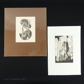 Gerald Geerlings Signed Etching "Olympus"