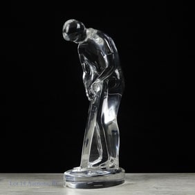 Baccarat Crystal Golfer
