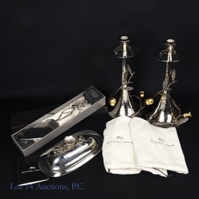 Michael Aram Set (3) Candlesticks, Butter & More