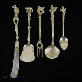 Sterling Silver Italian Souvenir Serveware (5)