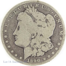 1890-CC USA Silver Morgan Dollar - Semi-Key Date