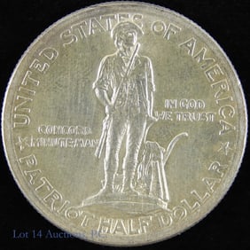 1925 USA Silver Lexington-Concord Com. 50c
