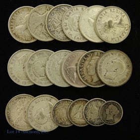 Canada Silver & Clad Coins  (18)