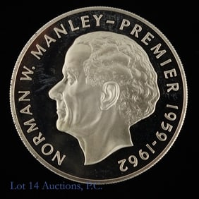1973 Jamaica 92.5%-Silver $5 Coin