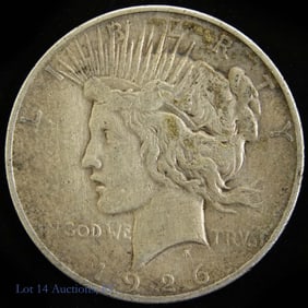 1926-D USA Silver Peace Dollar