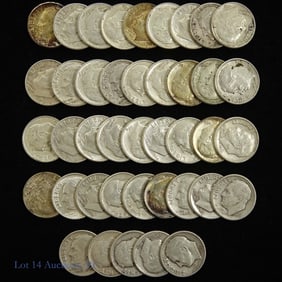 1950s - 1960s USA 90%-Silver Roosevelt Dimes (41)