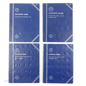 USA Lincoln, Jefferson & Roosevelt Coin Folders -4