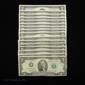 USA $2 Federal Reserve Notes - Green Seal (16)
