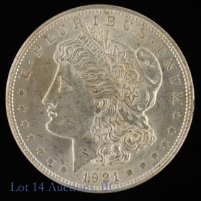 1921 (P) USA 90%-Silver Morgan Dollar