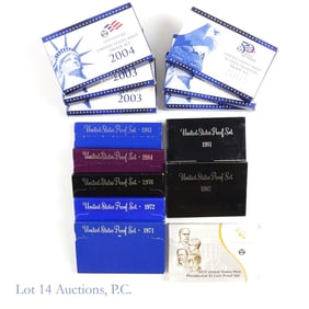 1971 - 2013 U.S. Mint Clad Proof Sets (14)