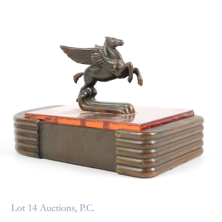 Mobil Mobilgas Bronze Pegasus Cigarette Box