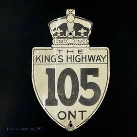 Ontario (Canada) King's Highway 105 Road Sign