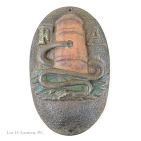 Original F A Cast Iron Fire Mark (19th c)