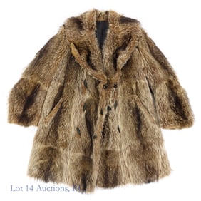 Woman's Raccoon Fur Coat