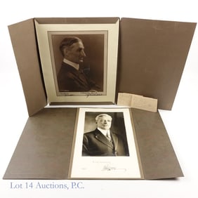 Robert Lansing William McAdoo Signed Pictures