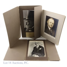 Jo Byrns Joe Cannon Oscar Underwood Signed Pix