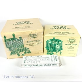 Dept 56 Tower of London & The Old Globe Theatre