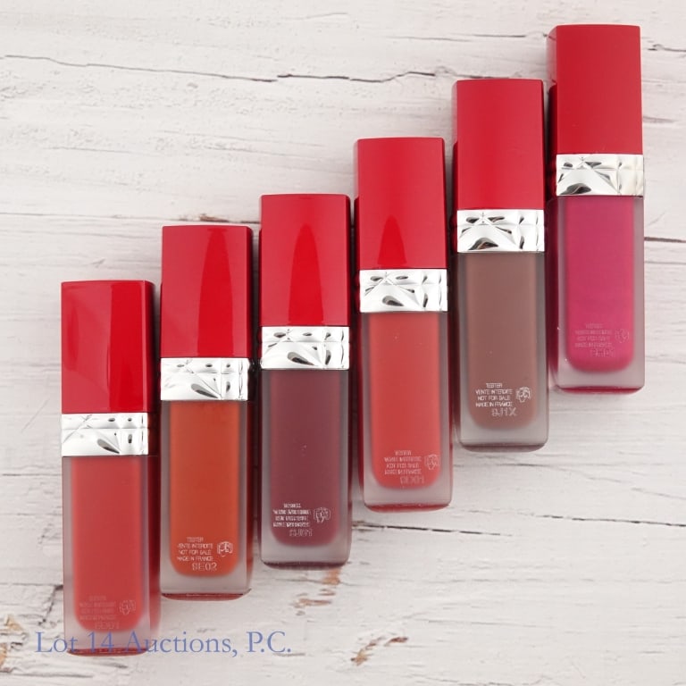 Dior Ultra Care Liquid Lipstick Various Shades (6): Six 6ml tubes of Dior Ultra Care Liquid Lipstick in the shades 707, 635, 829, 760, 635, 975. These are brand new and unopened tester containers.