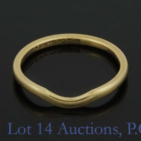 Tiffany & Co. 18k Y Gold Contour Ring Elsa Peretti