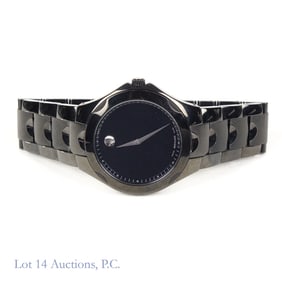 Movado Black Stainless Steel Men's Watch