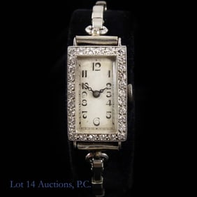 Lafond Platinum & Diamond Ladies' Watch, Swiss