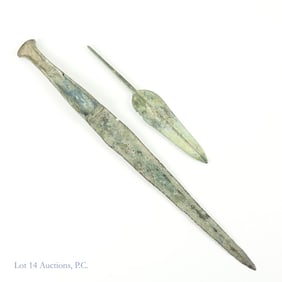 Greek Dagger & Spear Point (c. 1600 - 800 BC)