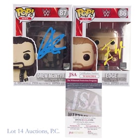 WWE Edge & Drew McIntyre Signed Funko Pops