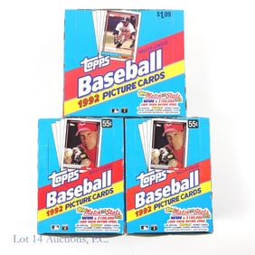 1992 Topps Baseball Display Boxes (3)