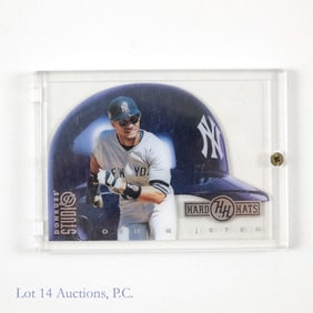 Derek Jeter 1997 Donruss Hard Hats Card