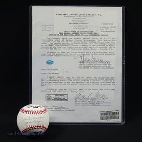 Joe DiMaggio "Yankee Clipper" Signed Baseball