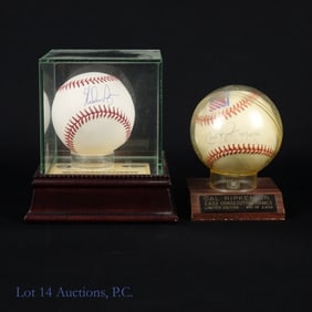 Nolan Ryan & Cal Ripken Jr. Signed Baseballs